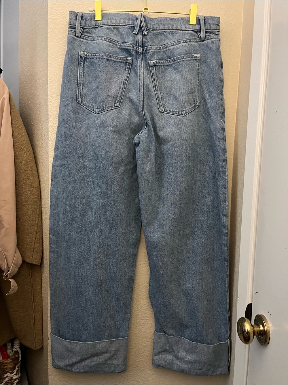Good American Light Blue High-Rise Barrel Jeans - Picture 9 of 15